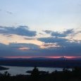Crépuscule sur le lac de Sainte-croix